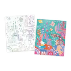 Janod Peinture Par Numéro & Coloriage*Magic Ocean - Peinture Aquarelle