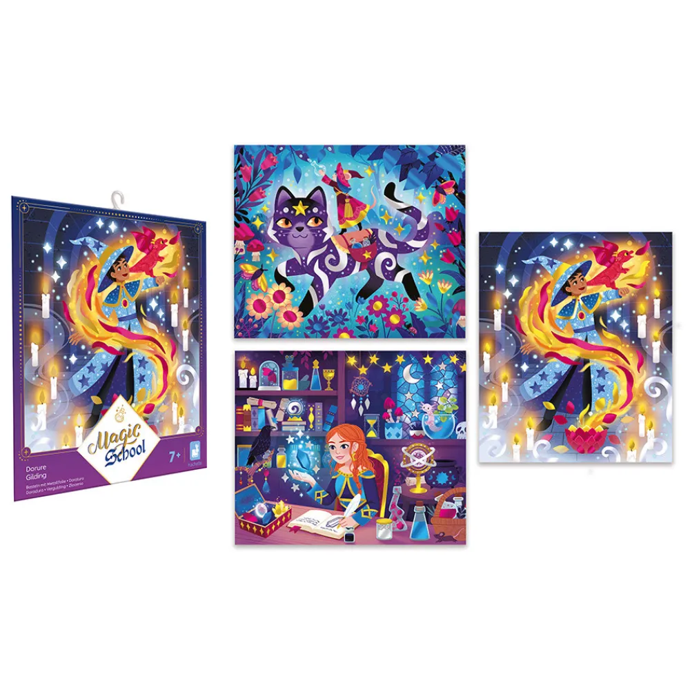 Janod Sable, Paillettes, Dorure & Strass*Magic School - 3 Tableaux Dorure