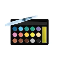 Janod Peinture Par Numéro & Coloriage*Magic School - Peinture Aquarelle