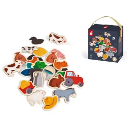 Janod Tableaux, Ardoises & Magnets|Jouets Magnétiques*Magnets 24 pièces - Ferme
