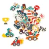Janod Tableaux, Ardoises & Magnets|Jouets Magnétiques*Magnets Bolides 24 pièces