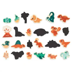 Janod Tableaux, Ardoises & Magnets|Jouets Magnétiques*Magnets Dino 24 pièces
