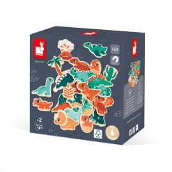 Janod Tableaux, Ardoises & Magnets|Jouets Magnétiques*Magnets Dino 24 pièces