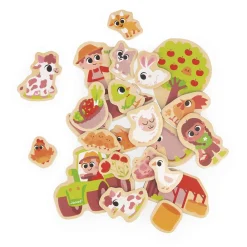 Janod Tableaux, Ardoises & Magnets*Magnets Ferme 24 pièces