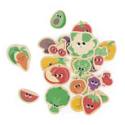 Janod Tableaux, Ardoises & Magnets*Magnets Fruits et Légumes 24 pièces