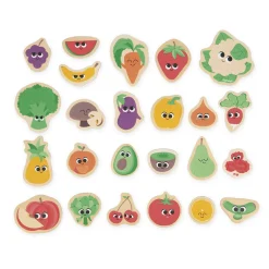 Janod Tableaux, Ardoises & Magnets*Magnets Fruits et Légumes 24 pièces