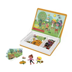Janod Jeux Éducatifs Magnétiques*Magnéti'book 4 saisons, 115 magnets