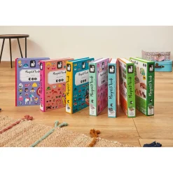 Janod Jeux Éducatifs Magnétiques*Magnéti'book 4 saisons, 115 magnets