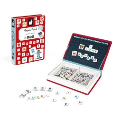 Janod Jeux Éducatifs Chiffres & Lettres|Jeux Éducatifs Magnétiques*Magnéti'book alphabet allemand, 142 magnets