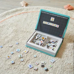 Janod Jeux Éducatifs Chiffres & Lettres|Jeux Éducatifs Magnétiques*Magnéti'book alphabet anglais, 142 magnets