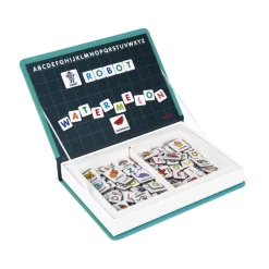 Janod Jeux Éducatifs Chiffres & Lettres|Jeux Éducatifs Magnétiques*Magnéti'book alphabet anglais, 142 magnets