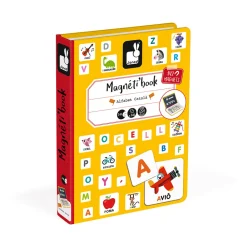 Janod Jeux Éducatifs Chiffres & Lettres|Jeux Éducatifs Magnétiques*Magnéti'book alphabet catalan, 142 magnets