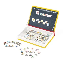 Janod Jeux Éducatifs Chiffres & Lettres|Jeux Éducatifs Magnétiques*Magnéti'book alphabet catalan, 142 magnets