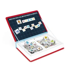 Janod Jeux Éducatifs Maternelle|Jeux Éducatifs Magnétiques*Magnéti'book alphabet français, 142 magnets