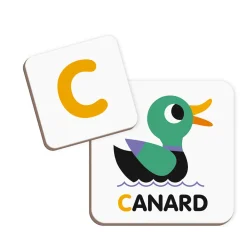 Janod Jeux Éducatifs Maternelle|Jeux Éducatifs Magnétiques*Magnéti'book alphabet français, 142 magnets