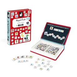Janod Jeux Éducatifs Maternelle|Jeux Éducatifs Magnétiques*Magnéti'book alphabet français, 142 magnets