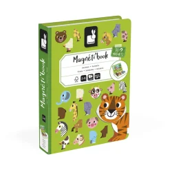 Janod Jeux Éducatifs Magnétiques*Magnéti'book animaux, 30 magnets