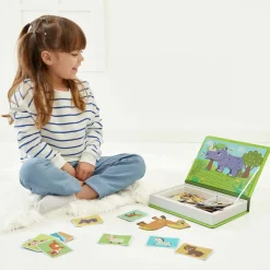 Janod Jeux Éducatifs Magnétiques*Magnéti'book animaux, 30 magnets
