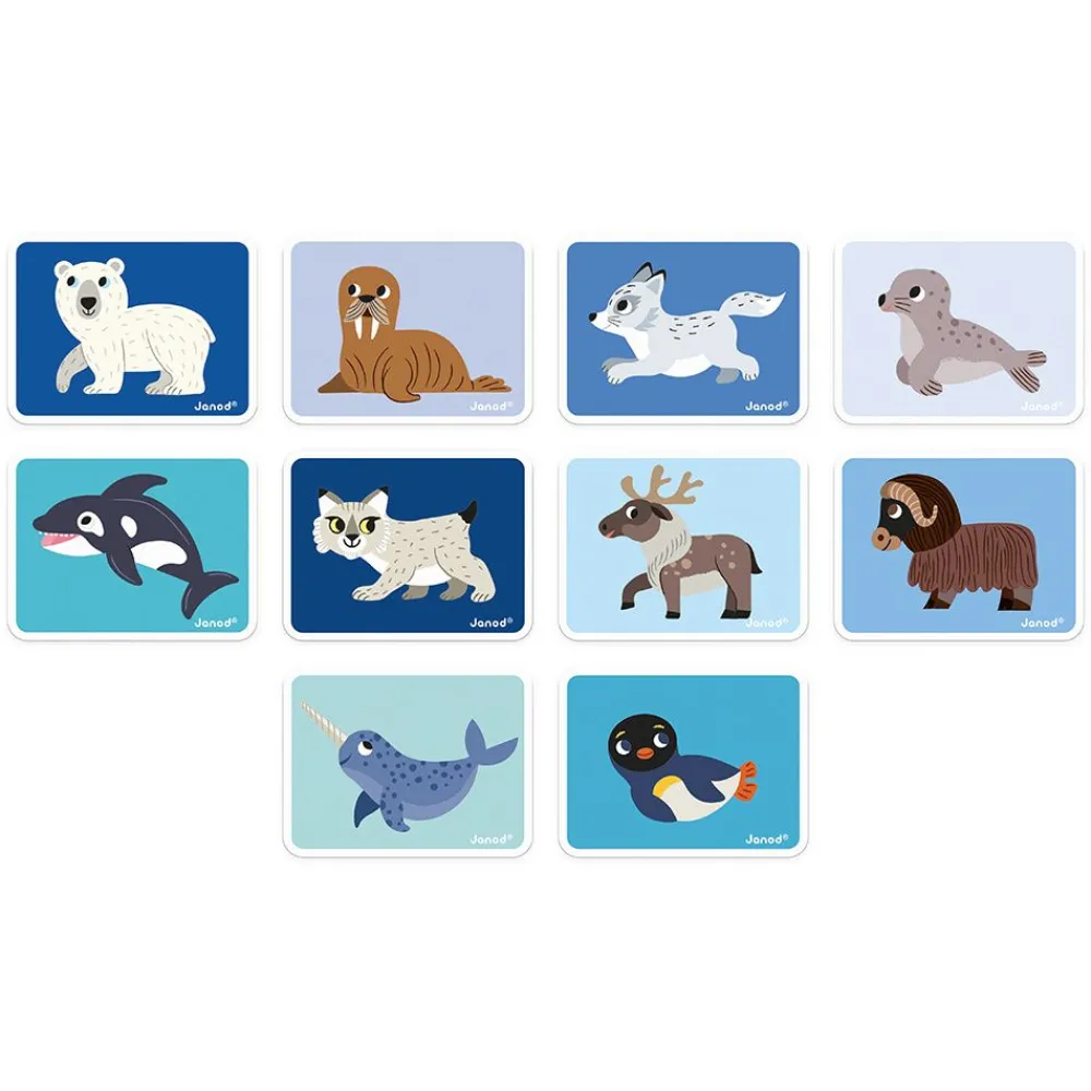 Janod Jeux Éducatifs Maternelle|Jeux Éducatifs Magnétiques*Magnéti'book Animaux Polaires