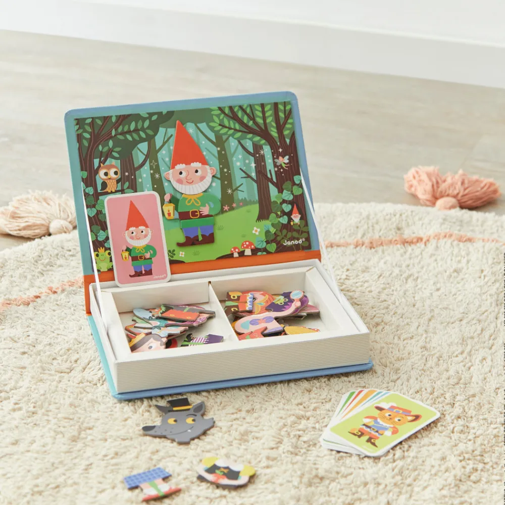 Janod Jeux Éducatifs Magnétiques*Magnéti'book Contes, 30 magnets