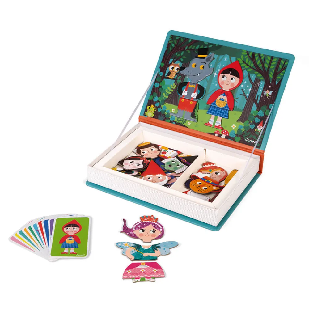 Janod Jeux Éducatifs Magnétiques*Magnéti'book Contes, 30 magnets