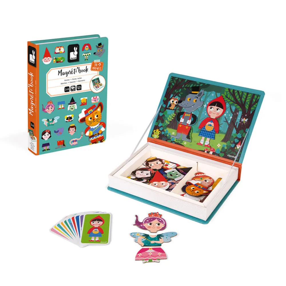 Janod Jeux Éducatifs Magnétiques*Magnéti'book Contes, 30 magnets