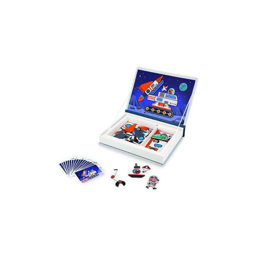 Janod Jeux Éducatifs Maternelle|Jeux Éducatifs Magnétiques*Magnéti'book Cosmos, 52 magnets