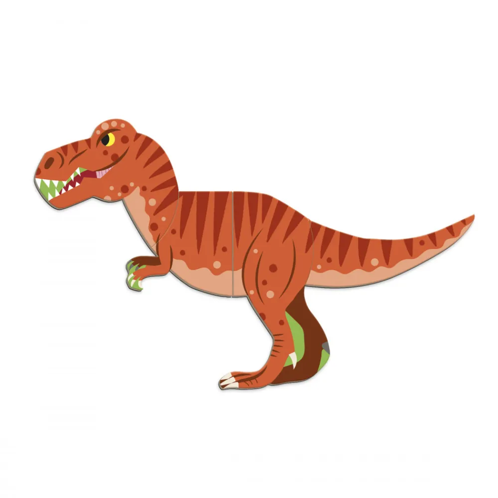 Janod Jeux Éducatifs Magnétiques*Magnéti'book Dinosaures, 40 magnets