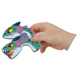 Janod Jeux Éducatifs Magnétiques*Magnéti'book Dragons, 53 magnets