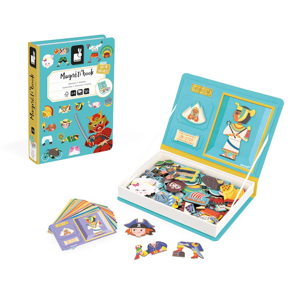 Janod Jeux Éducatifs Maternelle|Jeux Éducatifs Magnétiques*Magnéti'book Histoire