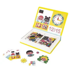 Janod Jeux Éducatifs Primaire|Jeux Éducatifs Chiffres & Lettres*Magnéti'book j'apprends l'heure, 75 magnets