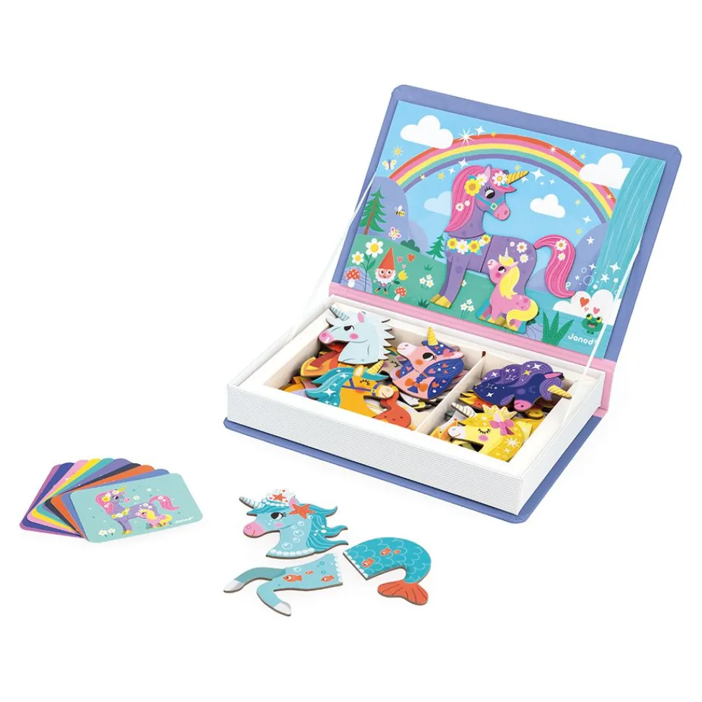 Janod Jeux Éducatifs Maternelle|Jeux Éducatifs Magnétiques*Magnéti'book Licornes