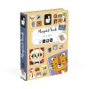 Janod Jeux Éducatifs Magnétiques*Magnéti'book Mix & Match Animaux, 72 magnets