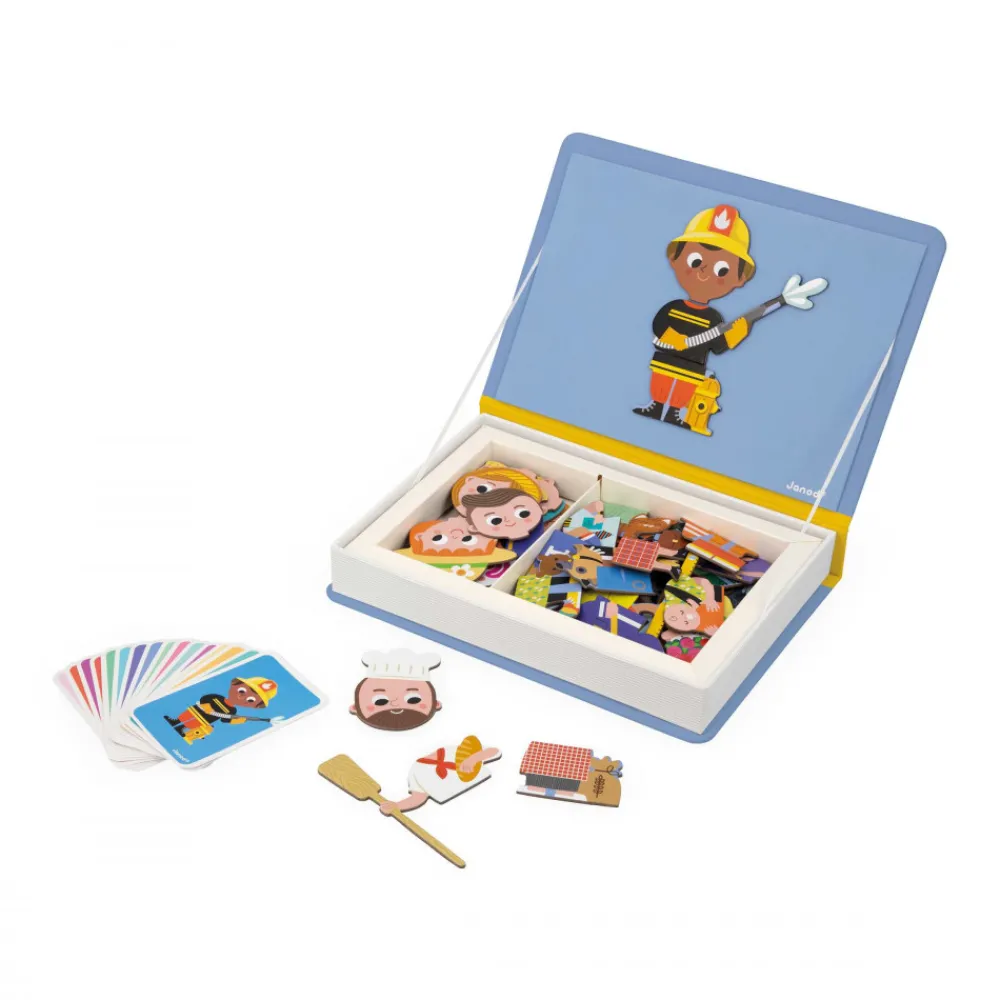 Janod Jeux Éducatifs Maternelle|Jeux Éducatifs Magnétiques*Magnéti'book Métiers