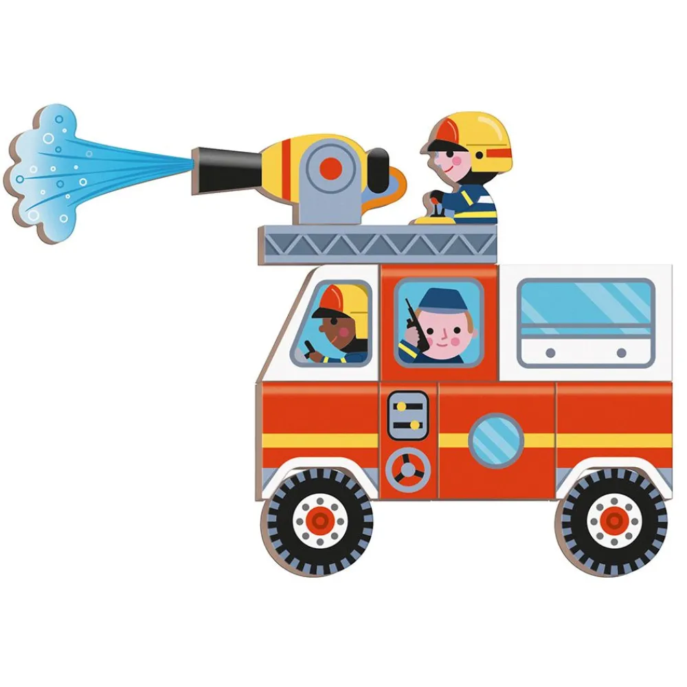 Janod Jeux Éducatifs Maternelle|Jeux Éducatifs Magnétiques*Magnéti'book Pompiers