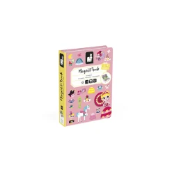 Janod Jeux Éducatifs Magnétiques*Magnéti'book princesses, 55 magnets