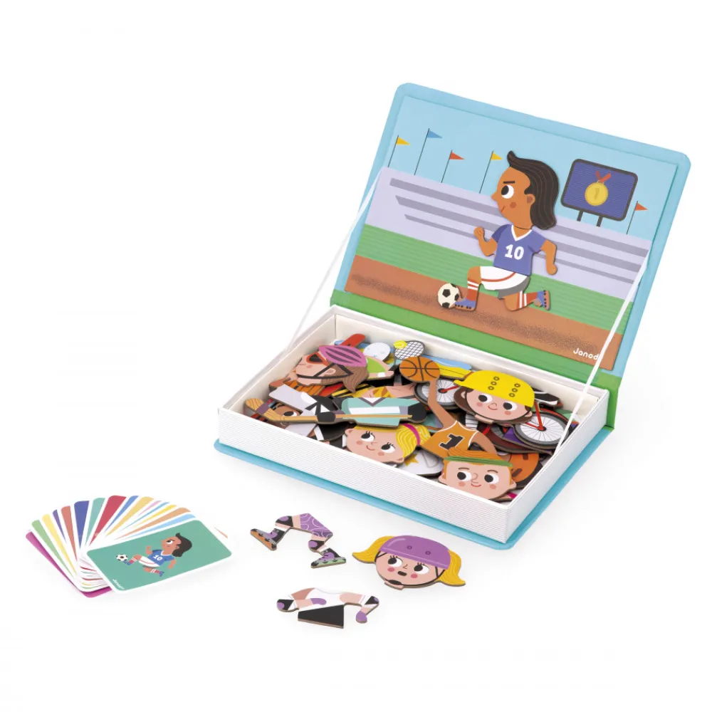Janod Jeux Éducatifs Maternelle|Jeux Éducatifs Magnétiques*Magnéti'book Sports