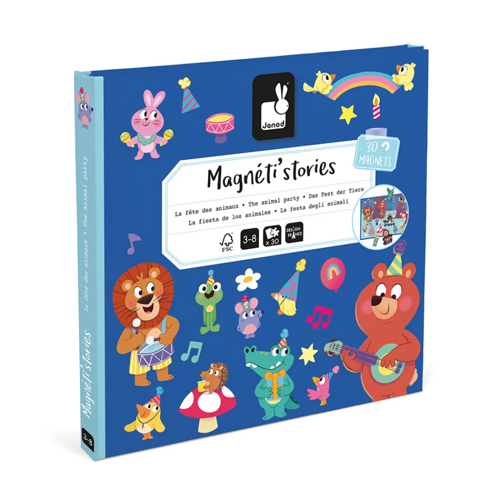 Janod Jeux Éducatifs Maternelle|Jeux Éducatifs Magnétiques*Magnéti'stories la Fête des Animaux