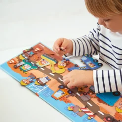 Janod Jeux Éducatifs Maternelle|Jeux Éducatifs Magnétiques*Magnéti'stories le Chantier