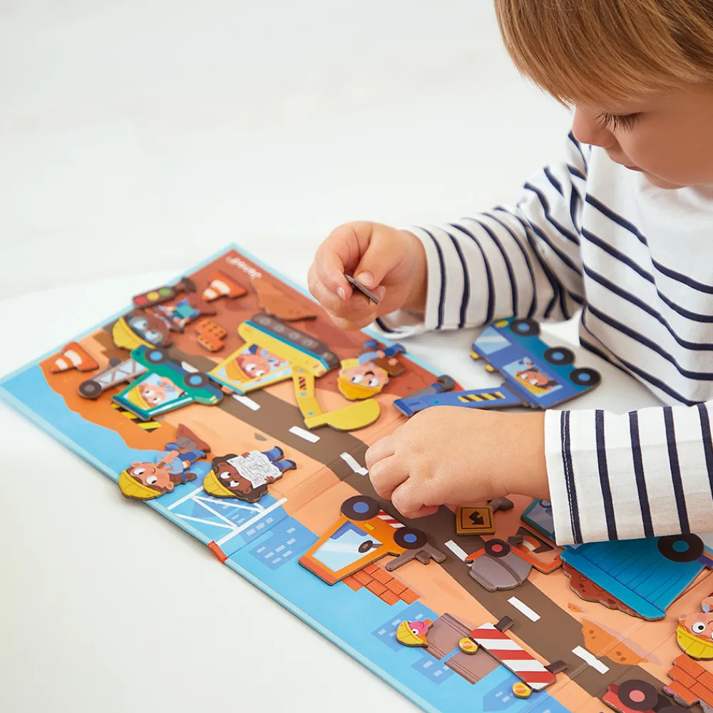 Janod Jeux Éducatifs Maternelle|Jeux Éducatifs Magnétiques*Magnéti'stories le Chantier
