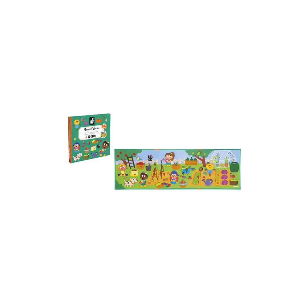 Janod Jeux Éducatifs Maternelle|Jeux Éducatifs Magnétiques*Magnéti'stories le Potager