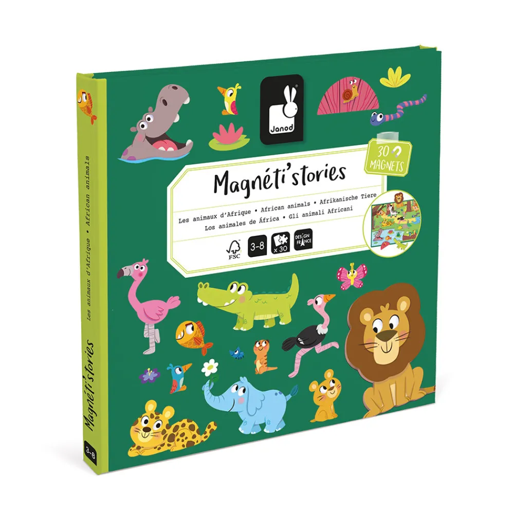 Janod Jeux Éducatifs Maternelle|Jeux Éducatifs Magnétiques*Magnéti'stories les Animaux d'Afrique