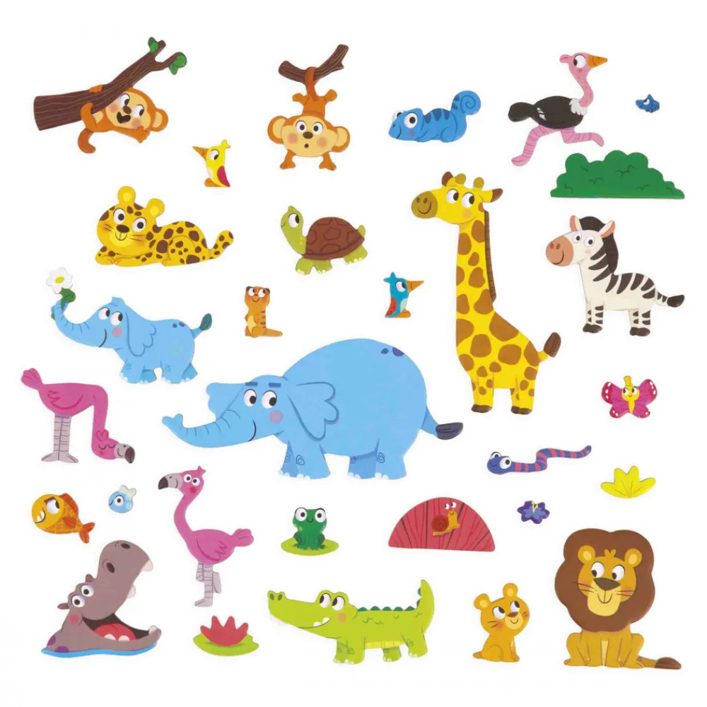 Janod Jeux Éducatifs Maternelle|Jeux Éducatifs Magnétiques*Magnéti'stories les Animaux d'Afrique