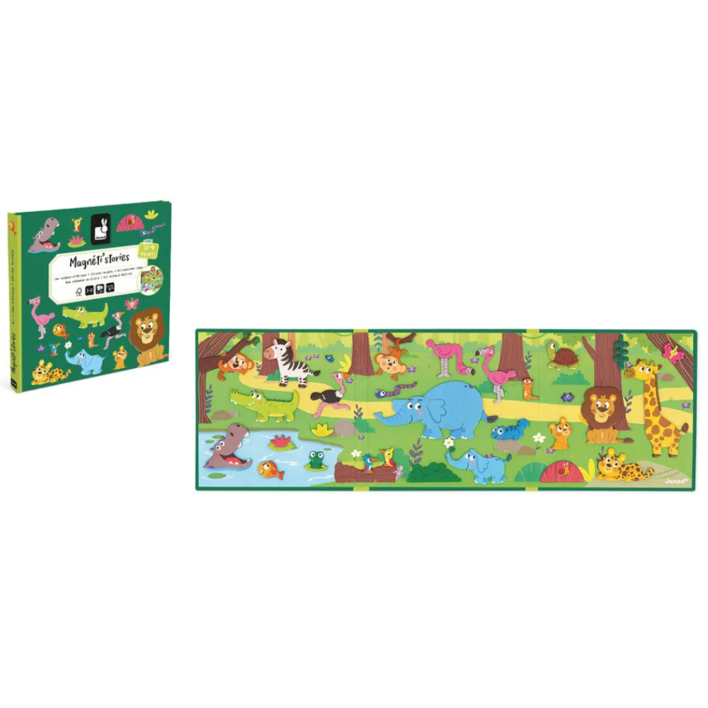 Janod Jeux Éducatifs Maternelle|Jeux Éducatifs Magnétiques*Magnéti'stories les Animaux d'Afrique