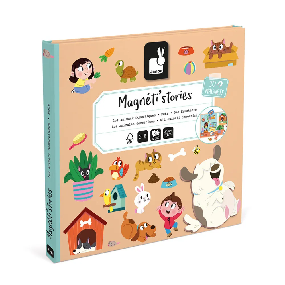 Janod Jeux Éducatifs Maternelle|Jeux Éducatifs Magnétiques*Magnéti'stories les Animaux Domestiques