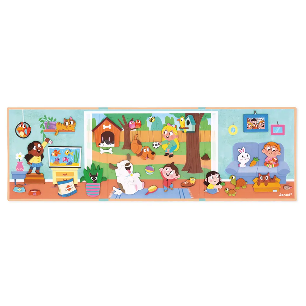 Janod Jeux Éducatifs Maternelle|Jeux Éducatifs Magnétiques*Magnéti'stories les Animaux Domestiques
