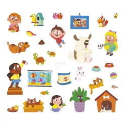 Janod Jeux Éducatifs Maternelle|Jeux Éducatifs Magnétiques*Magnéti'stories les Animaux Domestiques