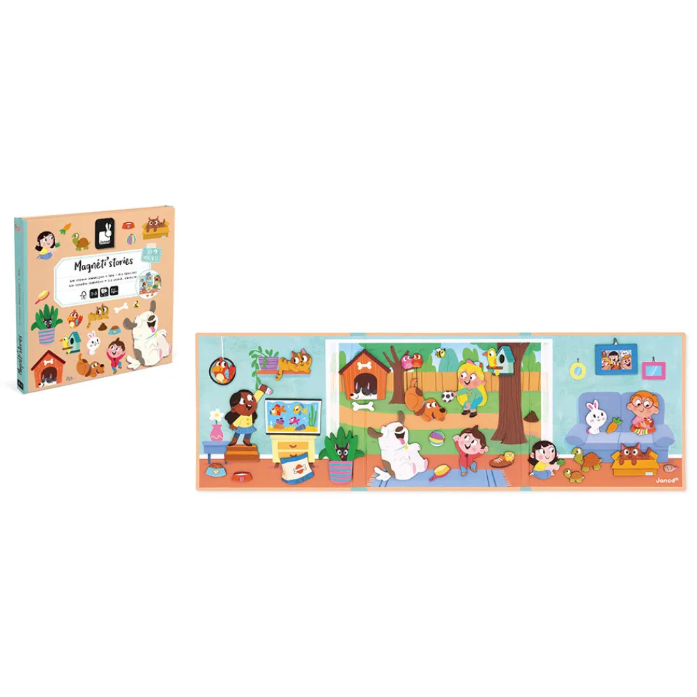 Janod Jeux Éducatifs Maternelle|Jeux Éducatifs Magnétiques*Magnéti'stories les Animaux Domestiques