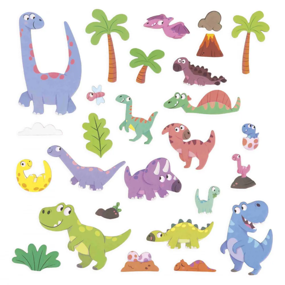 Janod Jeux Éducatifs Maternelle|Jeux Éducatifs Magnétiques*Magnéti'stories les Dinosaures