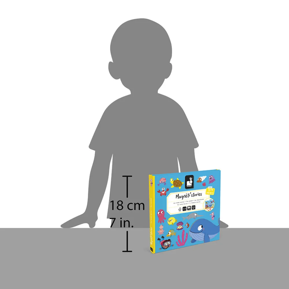 Janod Jeux Éducatifs Maternelle|Jeux Éducatifs Magnétiques*Magnéti'stories les Fonds Marins